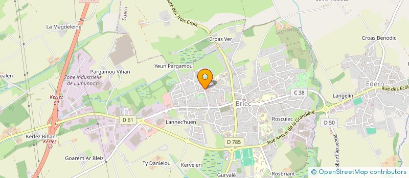 localisation de l'entreprise MADAME CINDY LE TARNEC  BRIEC