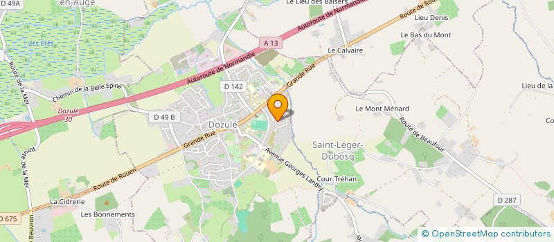 localisation de l'entreprise MADAME CINDY LEBOEUF  DOZULE