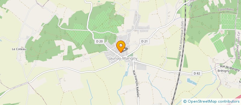 localisation de l'entreprise MADAME CINDY LECOMTE  JAUNAY-MARIGNY