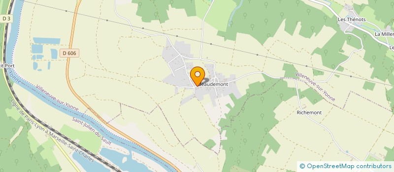 localisation de l'entreprise MADAME CINDY LEFEVRE  VILLENEUVE-SUR-YONNE