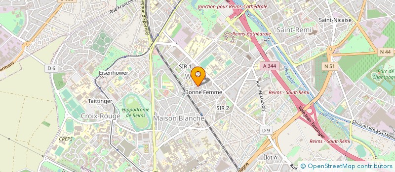 localisation de l'entreprise MADAME CINDY LEJARLE  REIMS