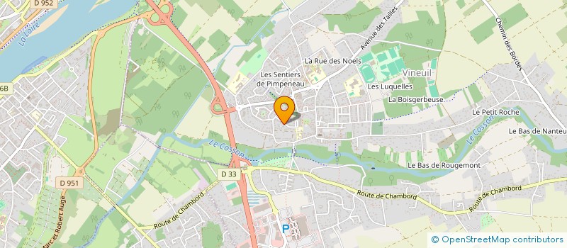 localisation de l'entreprise MADAME CINDY LERICHE  VINEUIL
