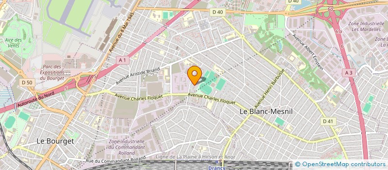 localisation de l'entreprise MADAME CINDY LEROUX à LE BLANC-MESNIL