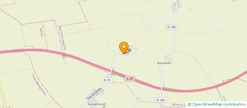 localisation de l'entreprise MADAME CINDY LESNE  MONCHY-LAGACHE