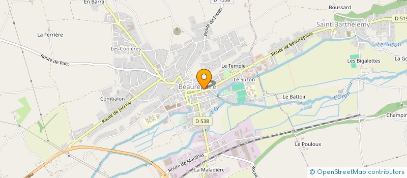 localisation de l'entreprise MADAME CINDY LEVY  BEAUREPAIRE