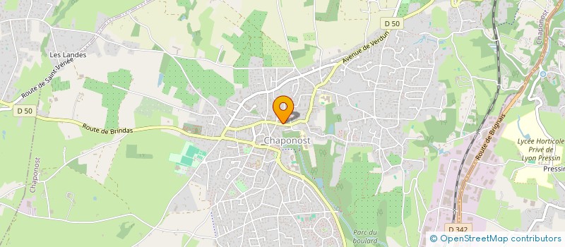 localisation de l'entreprise MADAME CINDY LISCHETTI  CHAPONOST