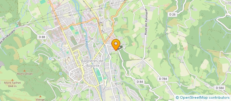 localisation de l'entreprise MADAME CINDY LLACH  BAGNERES-DE-BIGORRE