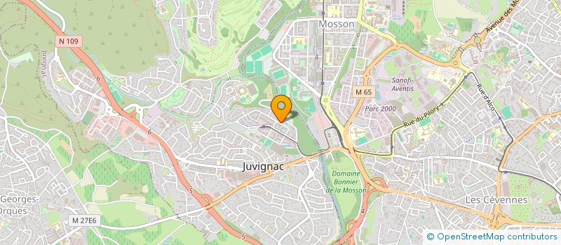 localisation de l'entreprise MADAME CINDY LOUKANI  JUVIGNAC