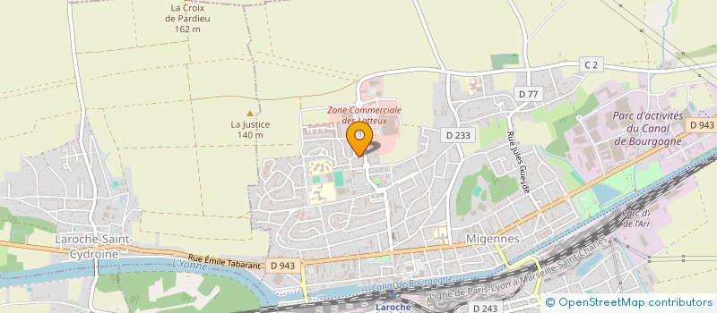 localisation de l'entreprise MADAME CINDY LUBOUE  MIGENNES