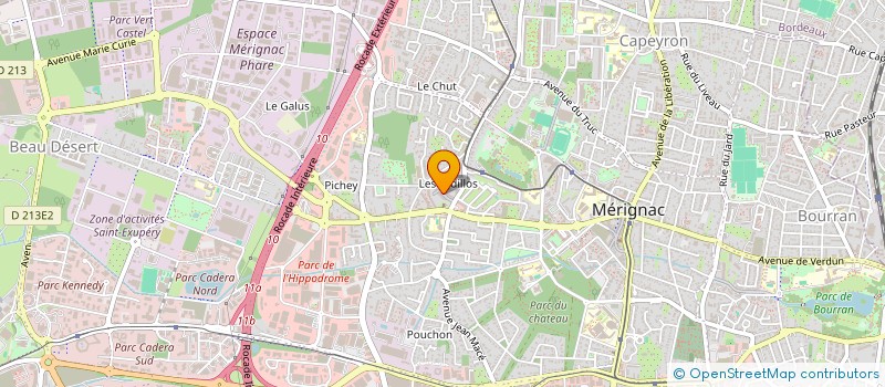 localisation de l'entreprise MADAME CINDY LUCOT  MERIGNAC