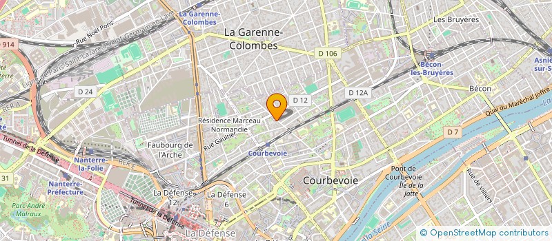 localisation de l'entreprise MADAME CINDY LUMINEAU à COURBEVOIE