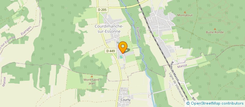 localisation de l'entreprise MADAME CINDY MAGALHAES à COURDIMANCHE-SUR-ESSONNE