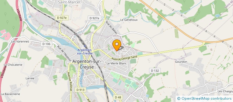 localisation de l'entreprise MADAME CINDY MANSARD à ARGENTON-SUR-CREUSE