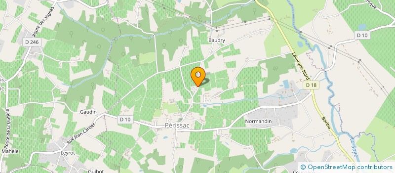 localisation de l'entreprise MADAME CINDY MARCADE  PERISSAC