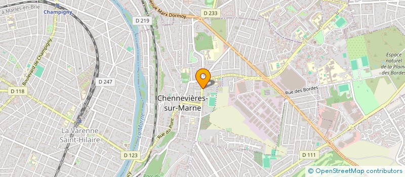 localisation de l'entreprise MADAME CINDY MARTIN à CHENNEVIERES-SUR-MARNE