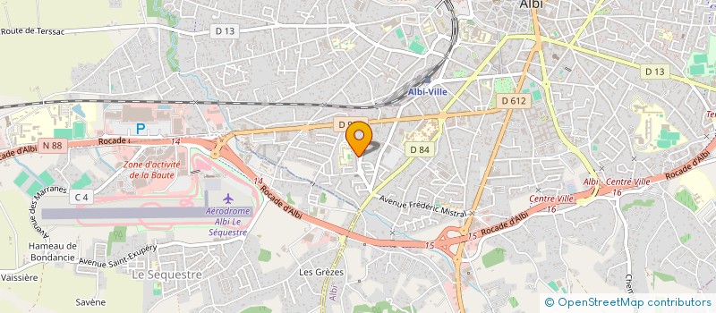 localisation de l'entreprise MADAME CINDY MARTIN à ALBI