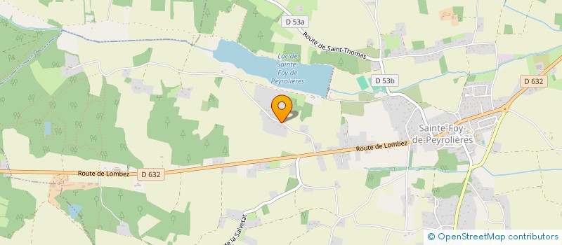 localisation de l'entreprise MADAME CINDY MARTINS  SAINTE-FOY-DE-PEYROLIERES