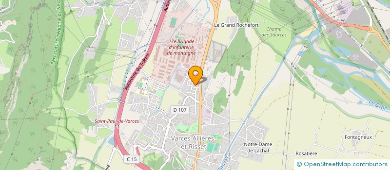 localisation de l'entreprise MADAME CINDY MAURA  VARCES-ALLIERES-ET-RISSET