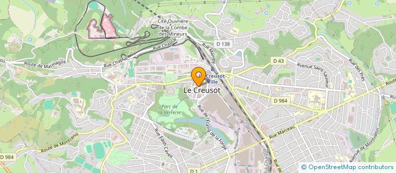 localisation de l'entreprise MADAME CINDY MELLARD  LE CREUSOT