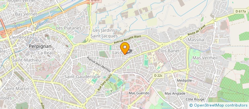 localisation de l'entreprise MADAME CINDY MERABET à PERPIGNAN