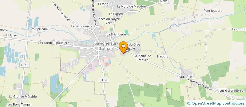 localisation de l'entreprise MADAME CINDY MEUNIER à SAVIGNE-SUR-LATHAN