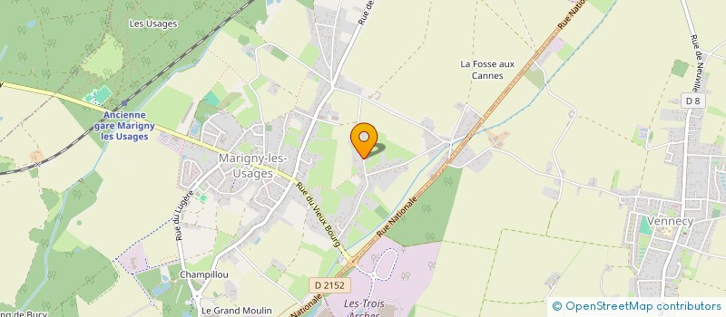 localisation de l'entreprise MADAME CINDY MOINDROT à MARIGNY-LES-USAGES
