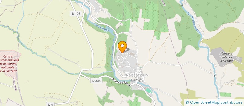 localisation de l'entreprise MADAME CINDY MOLINIE  RAISSAC-SUR-LAMPY