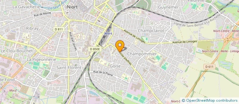 localisation de l'entreprise MADAME CINDY MOREAU à NIORT