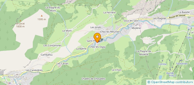 localisation de l'entreprise MADAME CINDY MOTTET  ABONDANCE