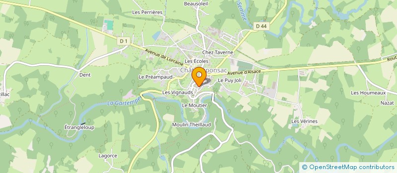 localisation de l'entreprise MADAME CINDY NEVES ESTEVAM à SAINT-PARDOUX-LE-LAC