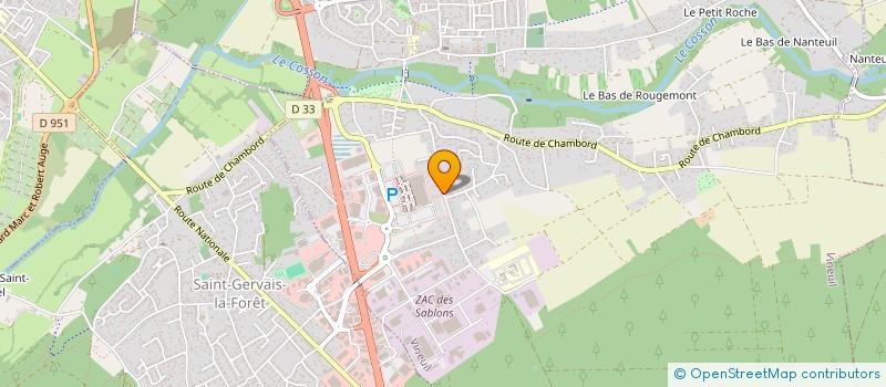 localisation de l'entreprise MADAME CINDY NICOLEAU  VINEUIL