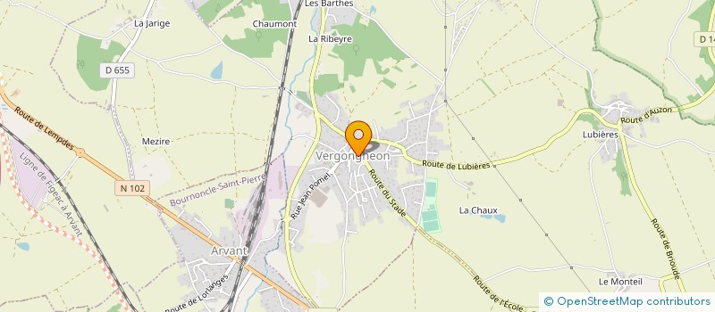 localisation de l'entreprise MADAME CINDY NZABA  VERGONGHEON