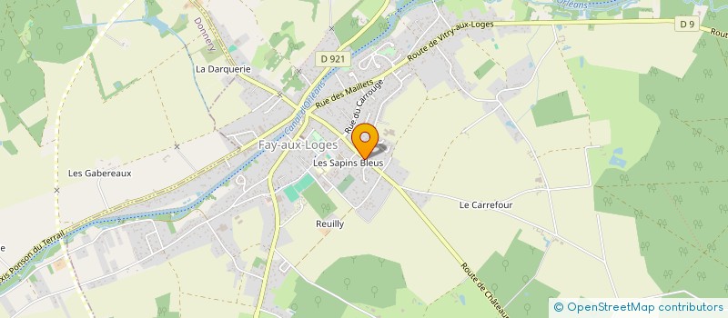 localisation de l'entreprise MADAME CINDY OLIVEIRA  FAY-AUX-LOGES