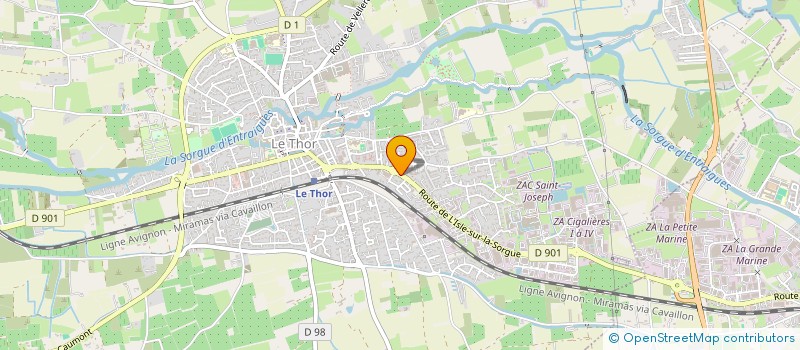 localisation de l'entreprise MADAME CINDY ORTUNO  LE THOR