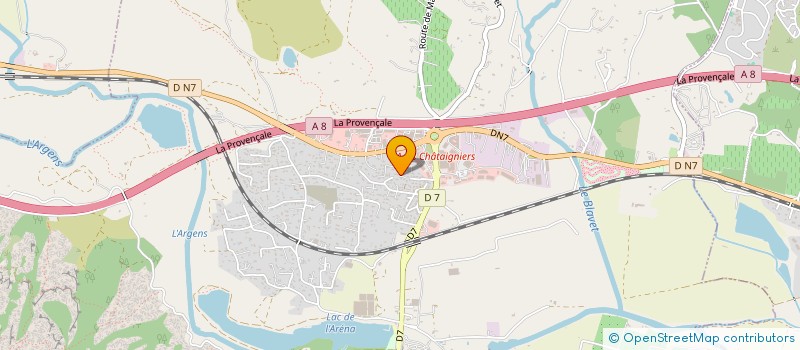 localisation de l'entreprise MADAME CINDY PARADISI à ROQUEBRUNE-SUR-ARGENS
