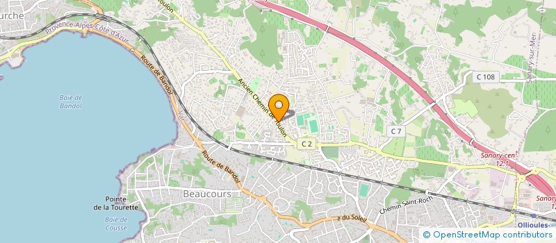 localisation de l'entreprise MADAME CINDY PARLARRIEU  TOULON