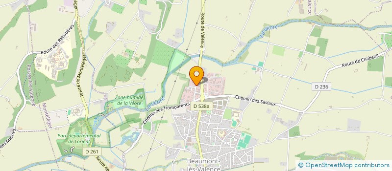 localisation de l'entreprise MADAME CINDY PARRA  BEAUMONT-LES-VALENCE