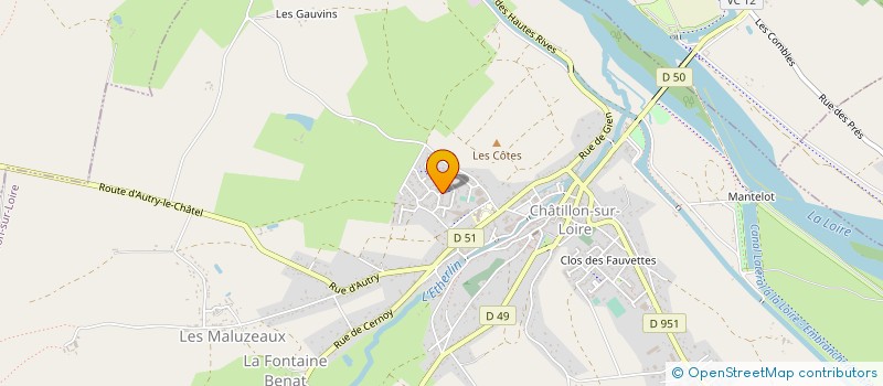 localisation de l'entreprise MADAME CINDY PAURON à CHATILLON-SUR-LOIRE