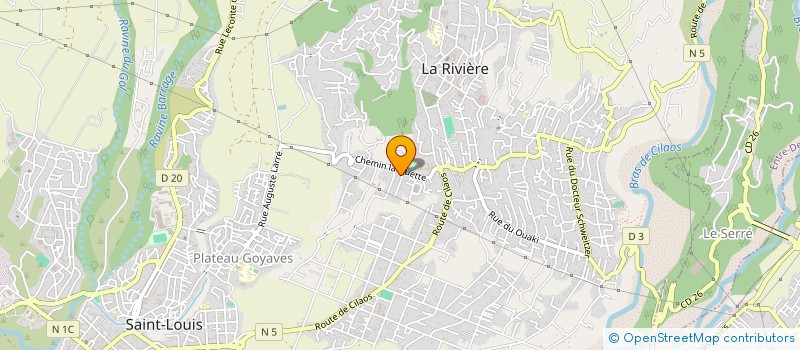 localisation de l'entreprise MADAME CINDY PAYET à SAINT-LOUIS