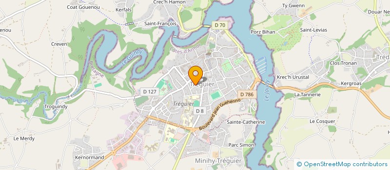 localisation de l'entreprise MADAME CINDY PEAUCOU  TREGUIER