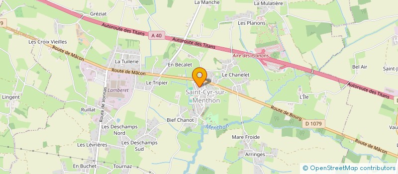 localisation de l'entreprise MADAME CINDY PELLETIER à SAINT-CYR-SUR-MENTHON