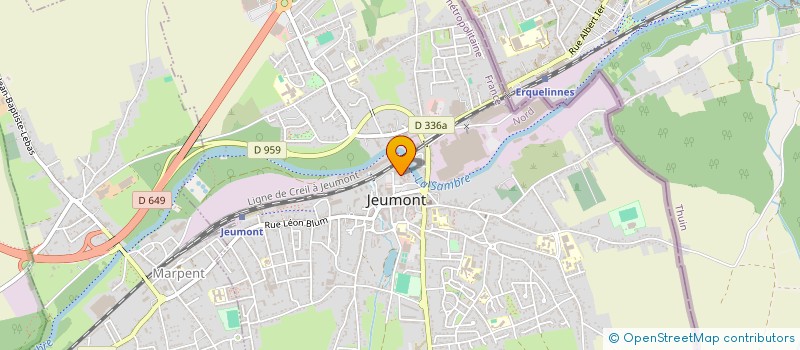 localisation de l'entreprise MADAME CINDY PERALES DE LA FLOR  JEUMONT