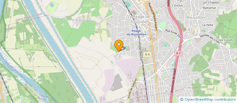 localisation de l'entreprise MADAME CINDY PERRET  LE PEAGE-DE-ROUSSILLON