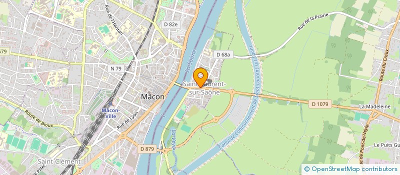 localisation de l'entreprise MADAME CINDY PINTO  SAINT-LAURENT-SUR-SAONE