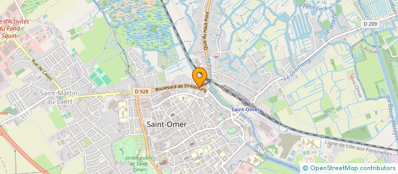 localisation de l'entreprise MADAME CINDY POLLET  SAINT-OMER