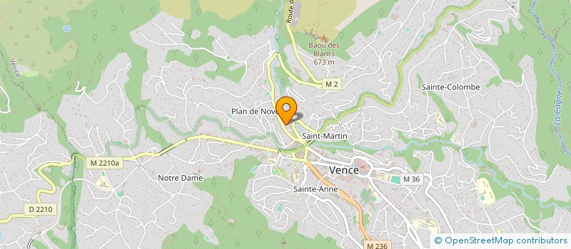 localisation de l'entreprise MADAME CINDY POSNIC  VENCE