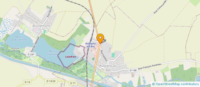 localisation de l'entreprise MADAME CINDY QUEDEVILLE  AUBENCHEUL-AU-BAC