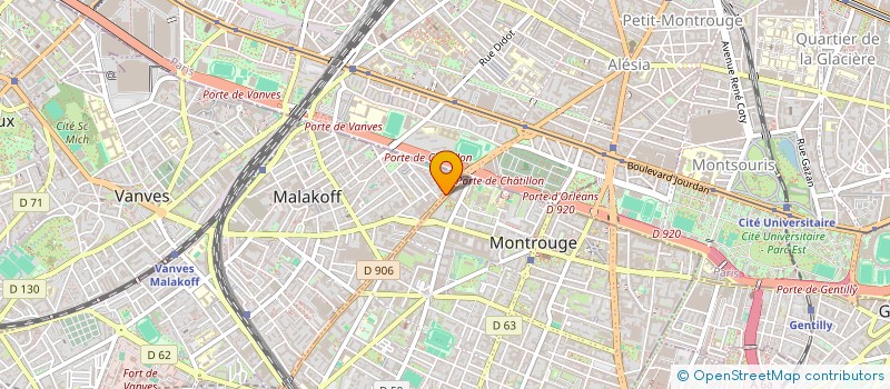 localisation de l'entreprise MADAME CINDY RAQUEL MARQUES  MALAKOFF