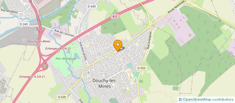localisation de l'entreprise MADAME CINDY REMY à DOUCHY-LES-MINES