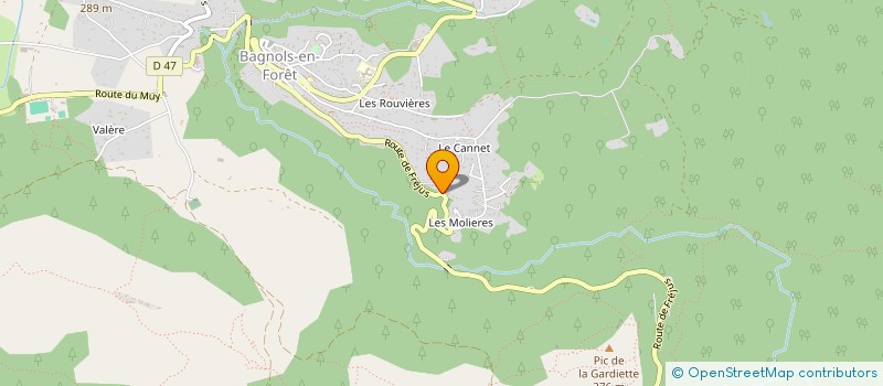 localisation de l'entreprise MADAME CINDY RENARD à BAGNOLS-EN-FORET